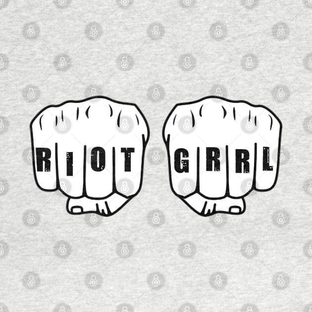 Riot Grrrl Knuckle Tattoo by Jigsaw Youth